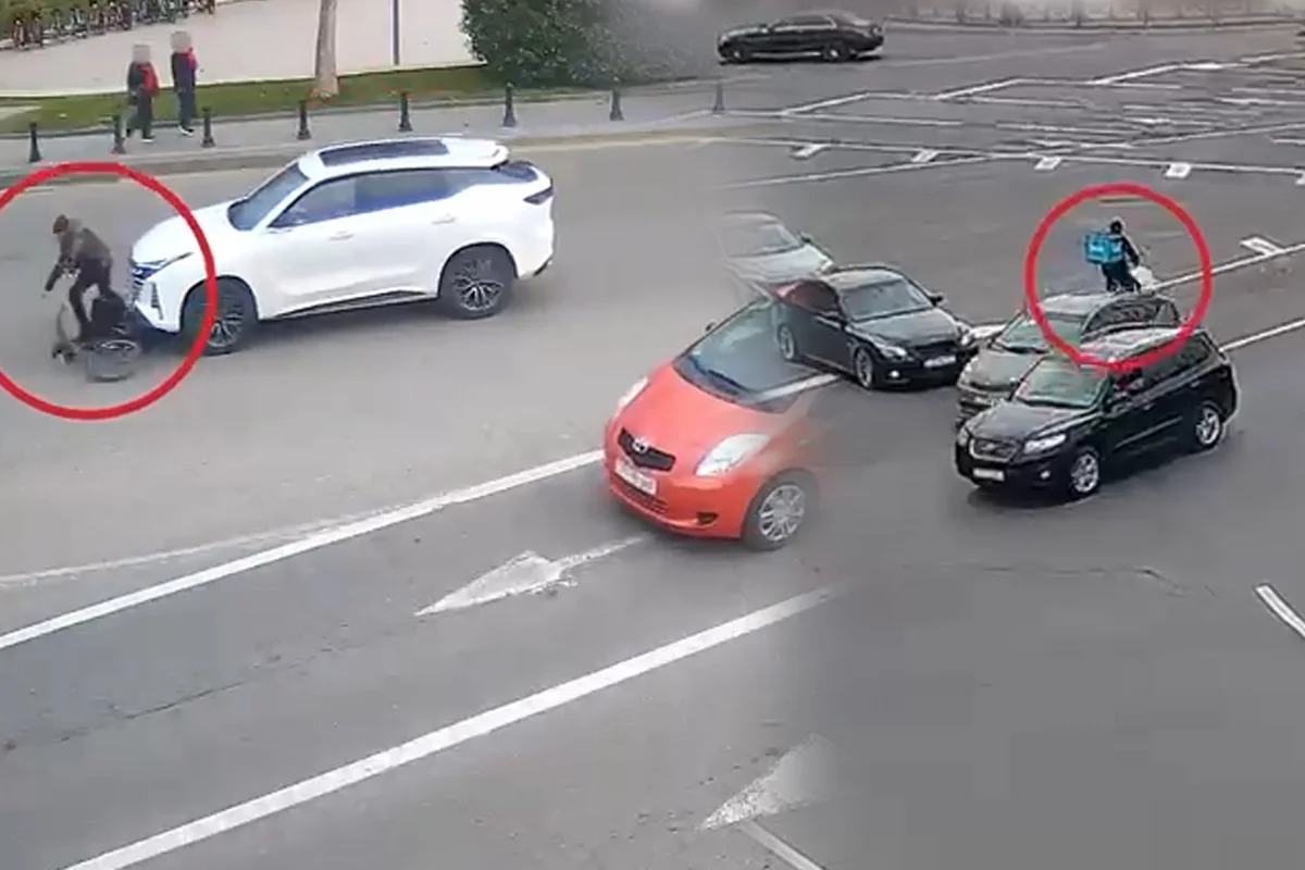 Bakıda velosipedçi avtomobilin altında qaldı