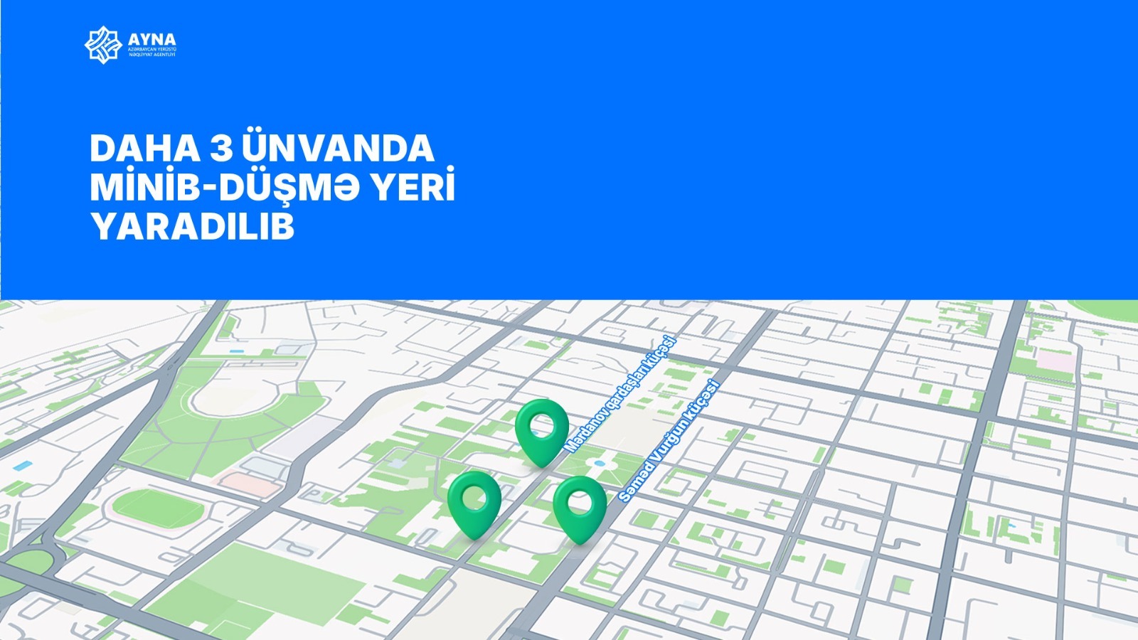 Paytaxtda üç ünvanda minib-düşmə yeri yaradılıb