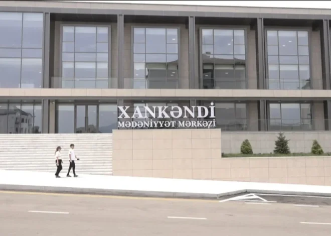 Xankəndidə ötən əsrin sonlarında inşa edilən Mədəniyyət Mərkəzi yenidən istifadəyə verilib