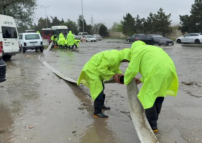 Yağışlarla əlaqədar Bakı Şəhər İcra Hakimiyyəti intensiv iş rejimindədir