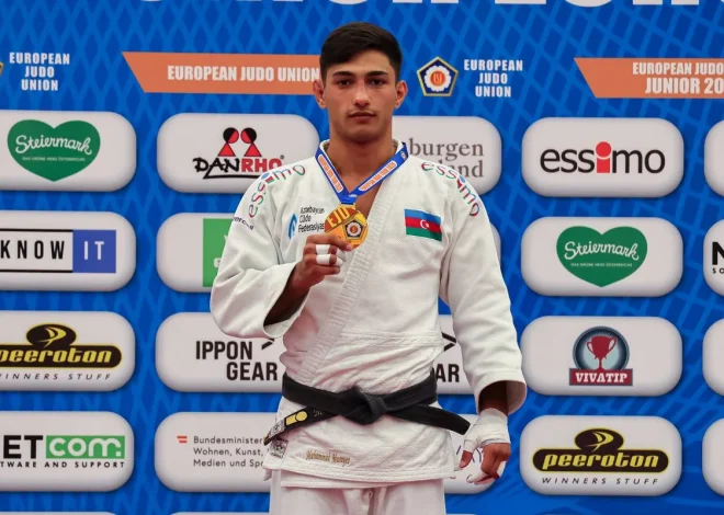 Azərbaycanın cüdo millisi Avropa Kubokunun ilk günündə qızıl medal qazanıb