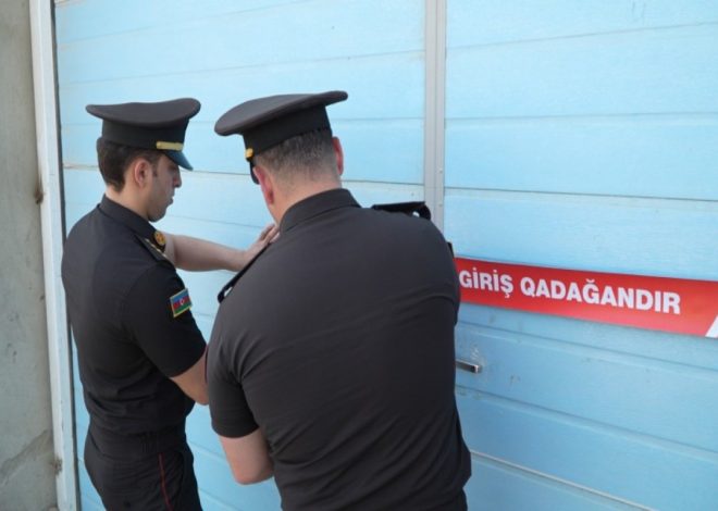 Bakıda yanğın təhlükəli anbarın fəaliyyəti dayandırılıb