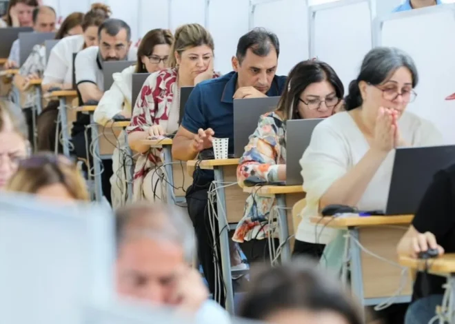 Sertifikasiya imtahanı verən müəllimlərin NƏZƏRİNƏ