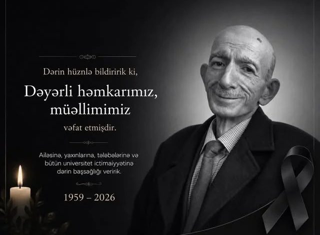 Azərbaycanda baş müəllim VƏFAT ETDİ