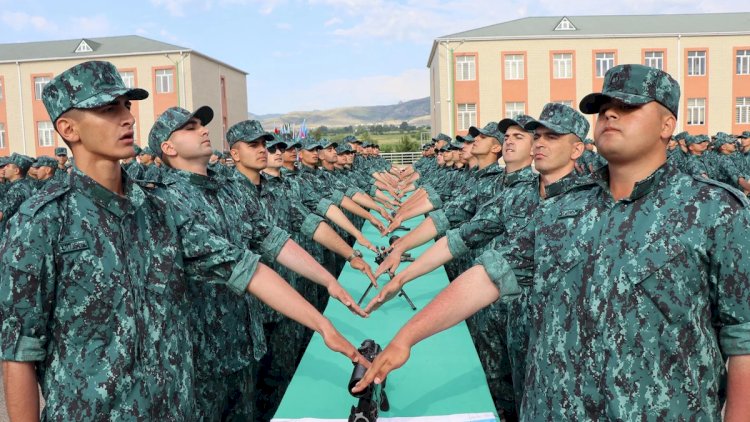 DSX: Gənc əsgərlərin andiçmə mərasimi keçirildi
