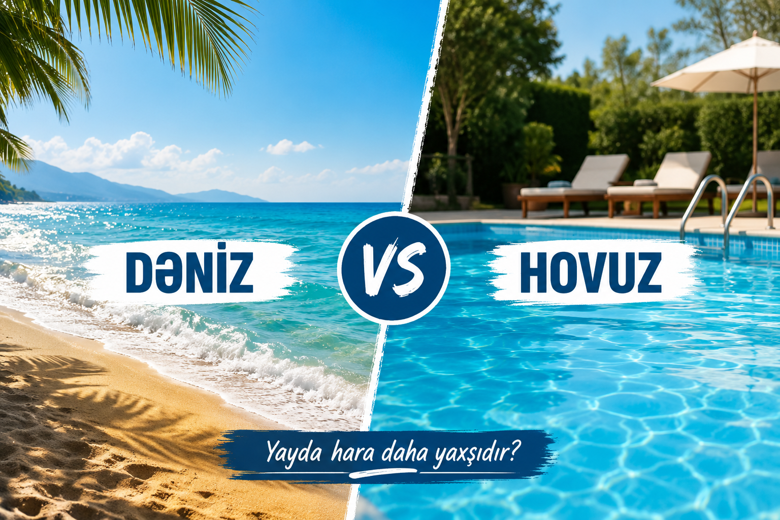 Yayda hara getmək yaxşıdır: Dənizə yoxsa hovuza?