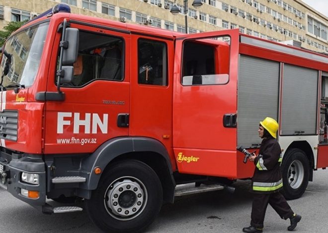 Paytaxtda yanğın baş verib, avtomobillərə ziyan dəyib
