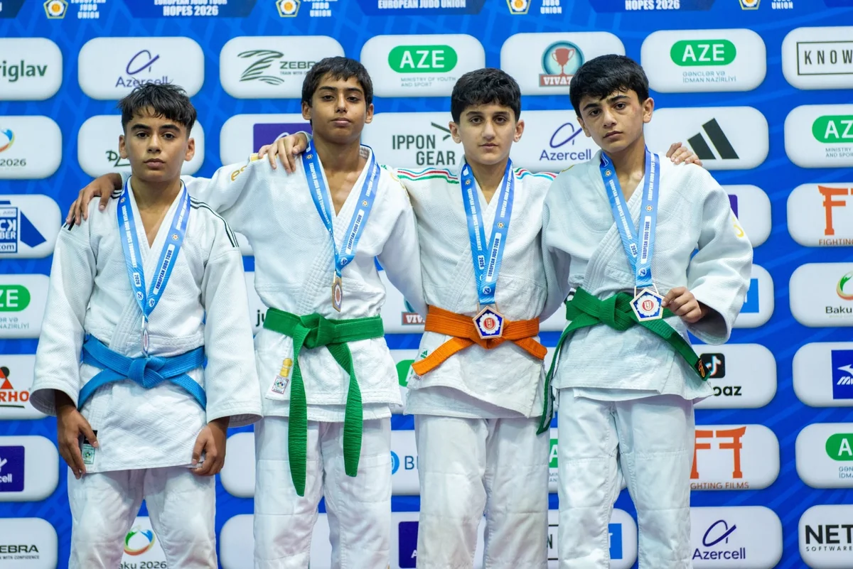 Avropa Cüdo Ümidləri Turnirində U-14 yaş kateqoriyasında mübarizə başa çatıb