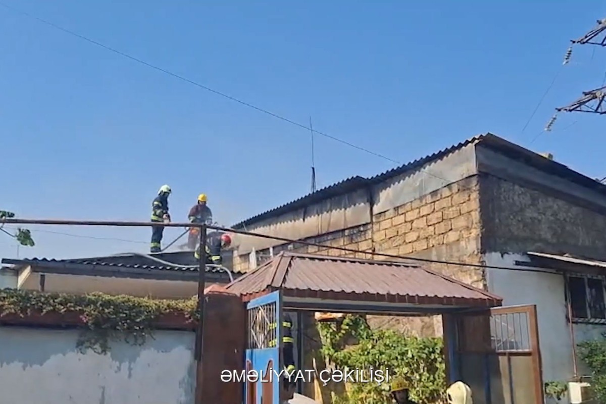 Sumqayıtda yanğın olub
