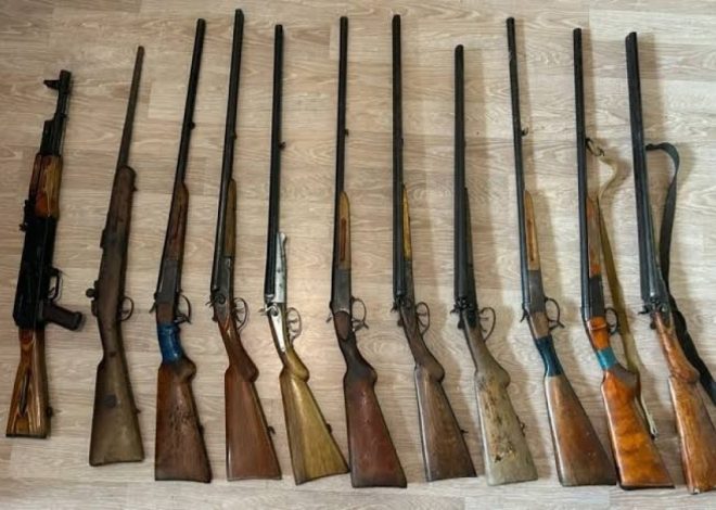 DİN: Ötən gün 2 avtomat, 13 tüfəng aşkarlanıb