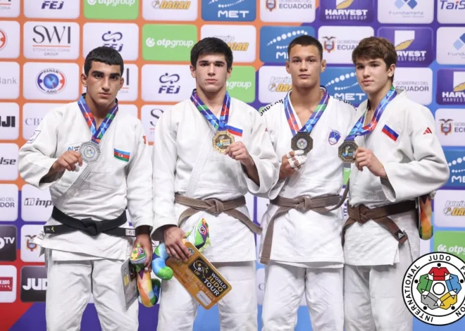 Azərbaycanın yeniyetmə cüdoçuları dünya çempionatını 1 qızıl, 1 gümüş medalla başa vurublar