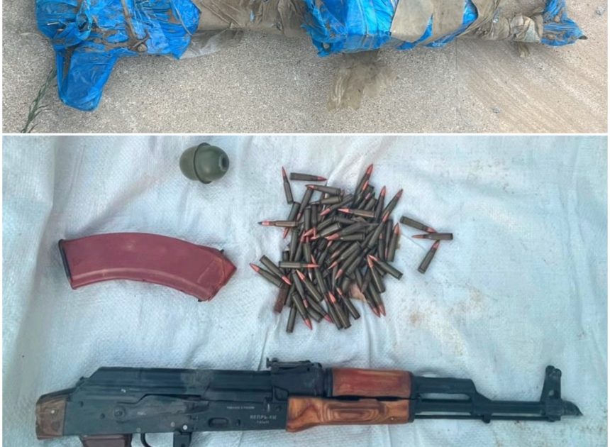 Həbsdə olan məhkumun basdırdığı avtomat aşkarlandı