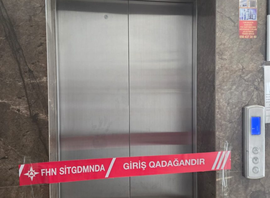 FHN yaşayış binasında təhlükəsizlik tələblərinə cavab verməyən liftlərin istismarını dayandırıb