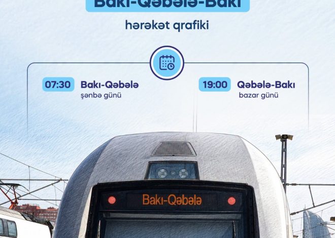 Bakı-Qəbələ-Bakı qatarlarının qrafikində dəyişiklik ediləcək