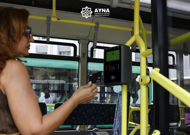 M1 nömrəli ekspres avtobuslara ikinci validator quraşdırılır