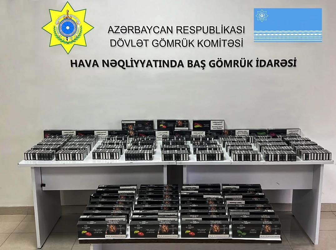 Azərbaycana qanunsuz yolla gətirilən 866 qutu qəlyan tütünü aşkarlanıb