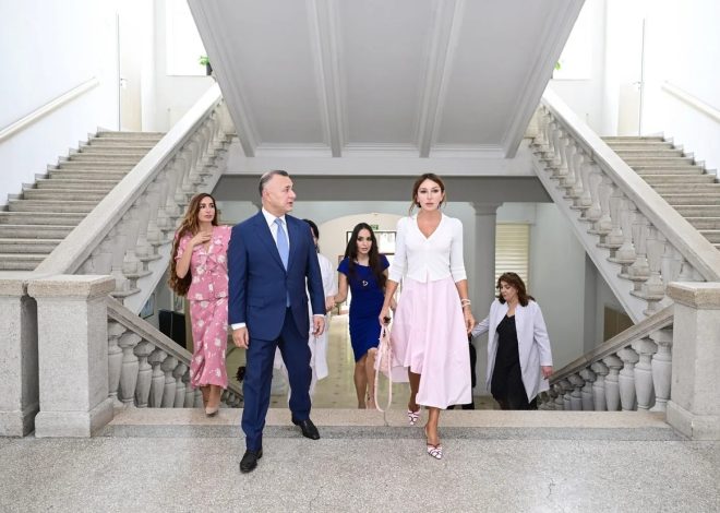Birinci vitse-prezident Mehriban Əliyeva Elmi-Tədqiqat Pediatriya İnstitutunu ziyarət edib