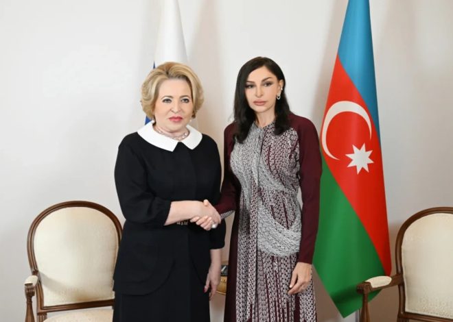 Valentina Matviyenko Mehriban Əliyevaya məktub göndərib