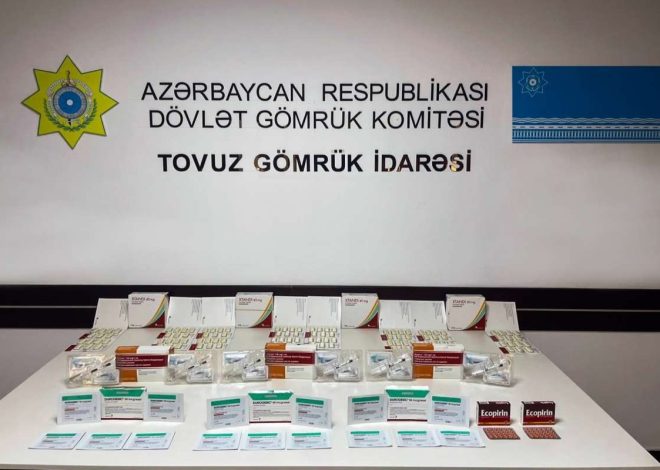 Bəyan edilməyən dərmanların gömrük sərhədindən keçirilməsinin qarşısı alınıb