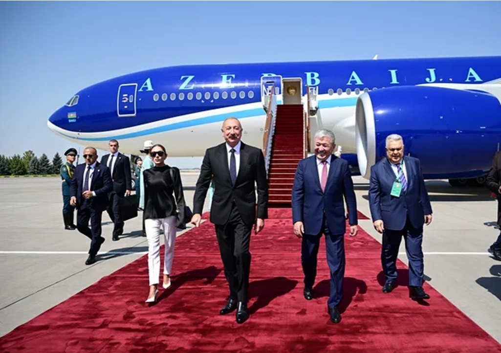 Prezident İlham Əliyev Qırğızıstana işgüzar səfərə gedib