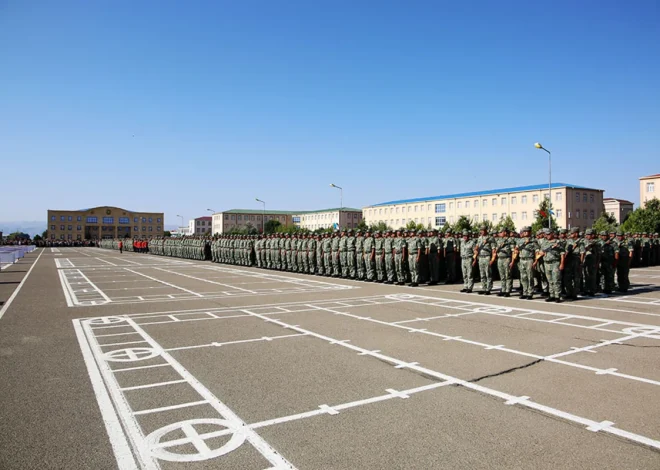Azərbaycan Ordusunda andiçmə mərasimləri keçirilib