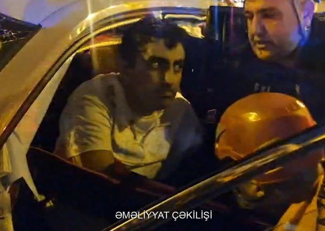 Maşında sıxılan şəxsi FHN əməkdaşları xilas etdi