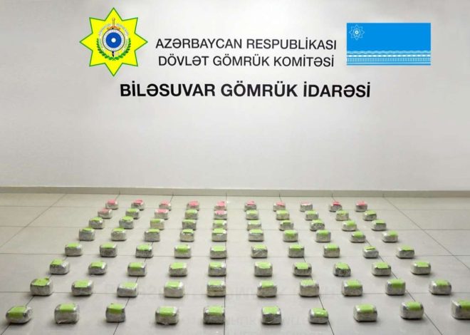 İrandan Rusiyaya soğan aparan yük maşınında 25 kq marixuana aşkar edilib