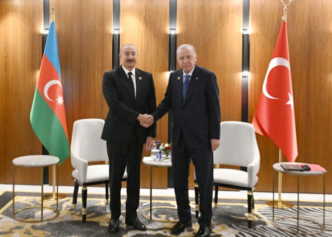 Bişkekdə İlham Əliyevin Rəcəb Tayyib Ərdoğanla görüşü olub