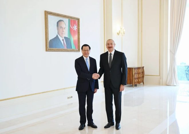 İlham Əliyev Çinin baş prokurorunu qəbul edib