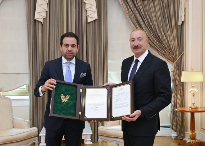 Prezident İlham Əliyev Müsəlman Ağsaqqalları Şurasının baş katibini qəbul edib