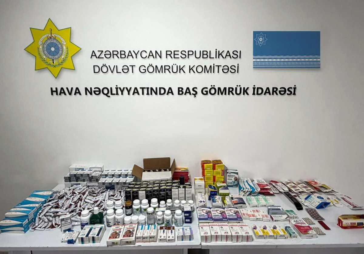 Təbriz-Bakı aviareysi ilə gələn sərnişinlərin baqajından dərman və siqaretlər aşkar edilib