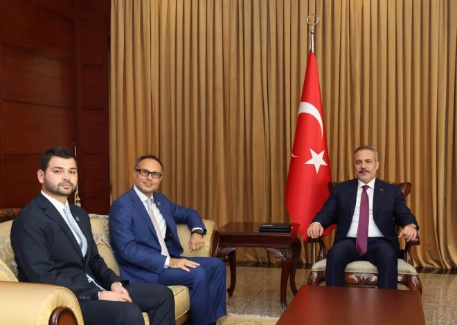 Hakan Fidan TÜRKPA Baş katibini qəbul edib