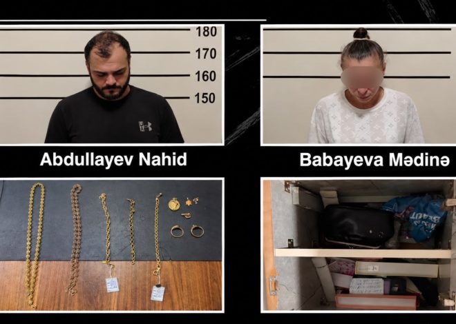 Evdən 10 min manatlıq oğurluq edən şəxslər saxlanılıblar