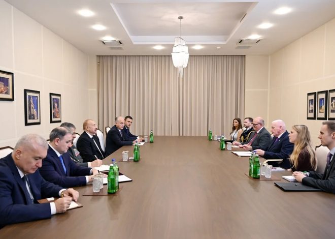 İlham Əliyev Birləşmiş Krallığın müdafiə üzrə dövlət nazirini qəbul edib