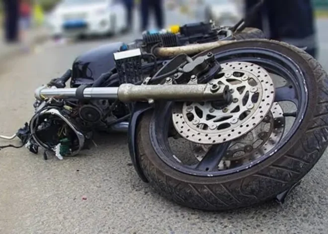 Tovuzda avtomobillə motosiklet toqquşdu: 18 yaşlı sürücü xəsarət aldı