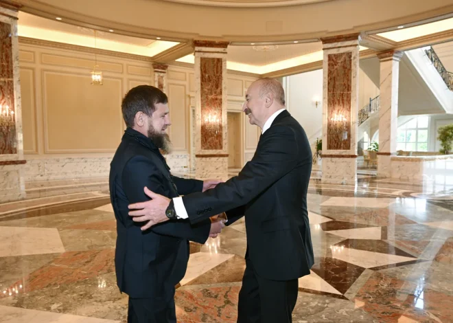 İlham Əliyev Ramzan Kadırovu qəbul edib