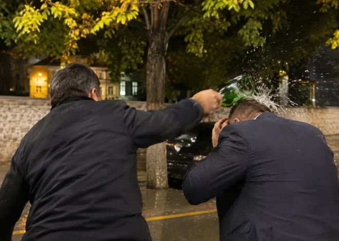 Məmur Şəkidə “ciyər axşamı”nda bələdiyyə sədrinin başına butulka çırpdı