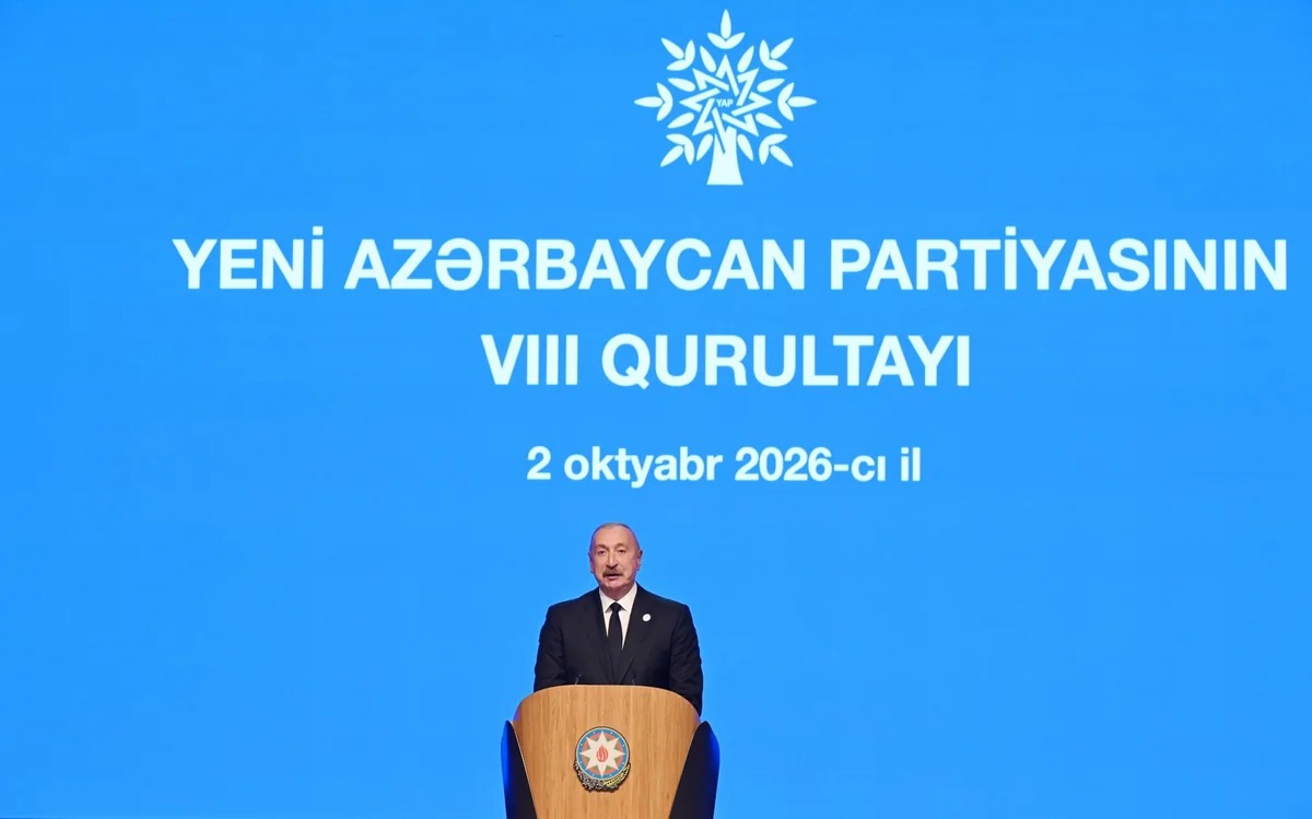 YAP-ın VIII Qurultayı keçirilir, İlham Əliyev çıxış edib