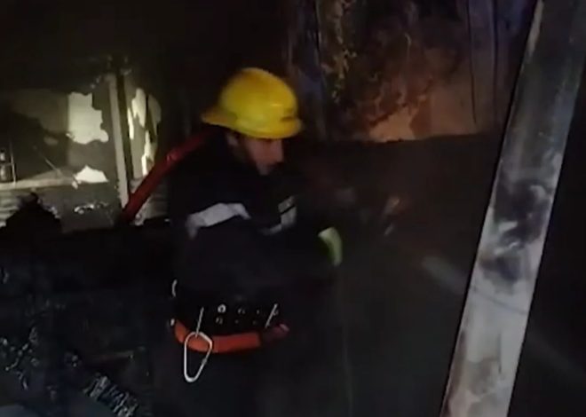 Bakıda restoranda yanğın olub