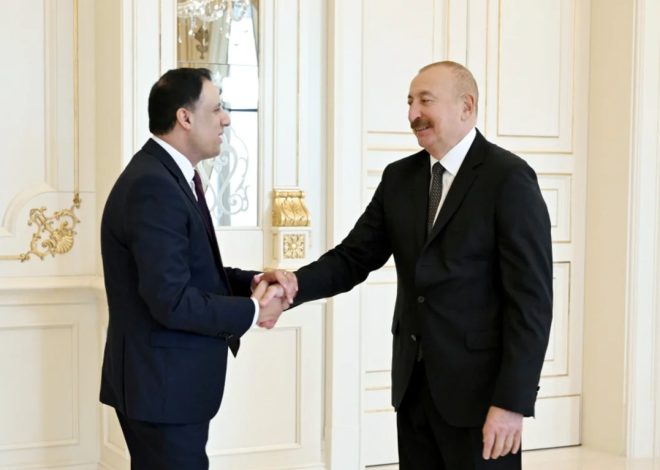 Azərbaycan Prezidenti Böyük Britaniyanın ticarət üzrə dövlət nazirini qəbul edib – Foto