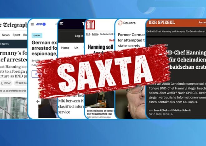 “Der Spiegel” və digər xarici KİV-də yayılan iddialara Azərbaycandan reaksiya