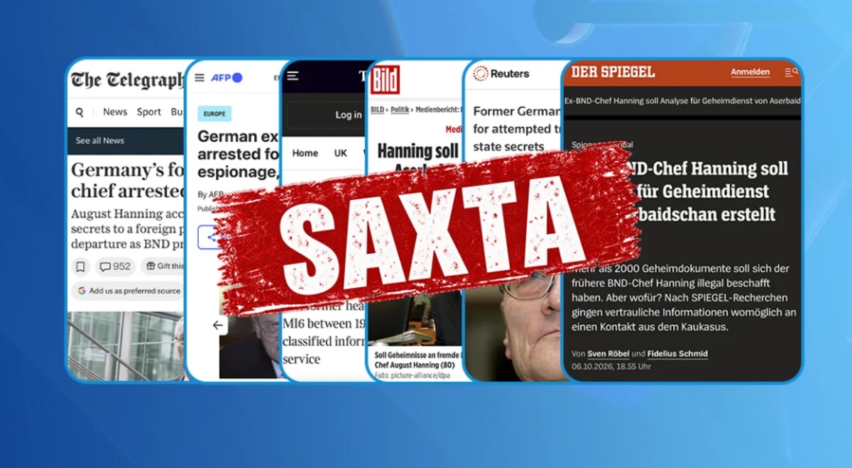 “Der Spiegel” və digər xarici KİV-də yayılan iddialara Azərbaycandan reaksiya