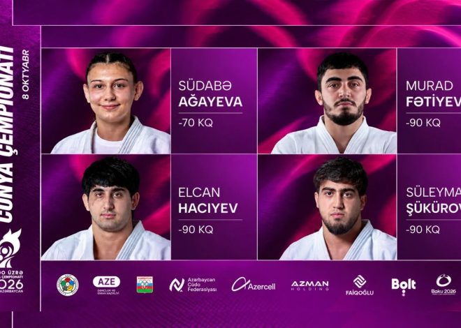 Cüdo üzrə dünya çempionatı: Dörd idmançımız tatamiyə çıxacaq