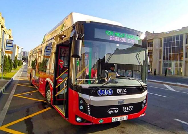 Bakıda bəzi marşrutların hərəkət sxemləri müvəqqəti dəyişdirilib