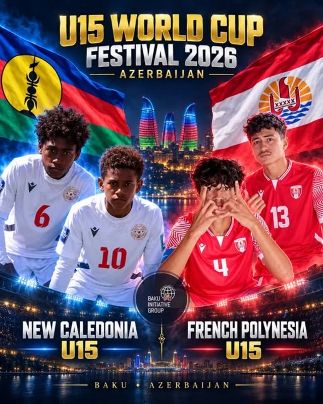 Yeni Kaledoniya və Fransız Polineziyasının futbolçuları Azərbaycana gəliblər