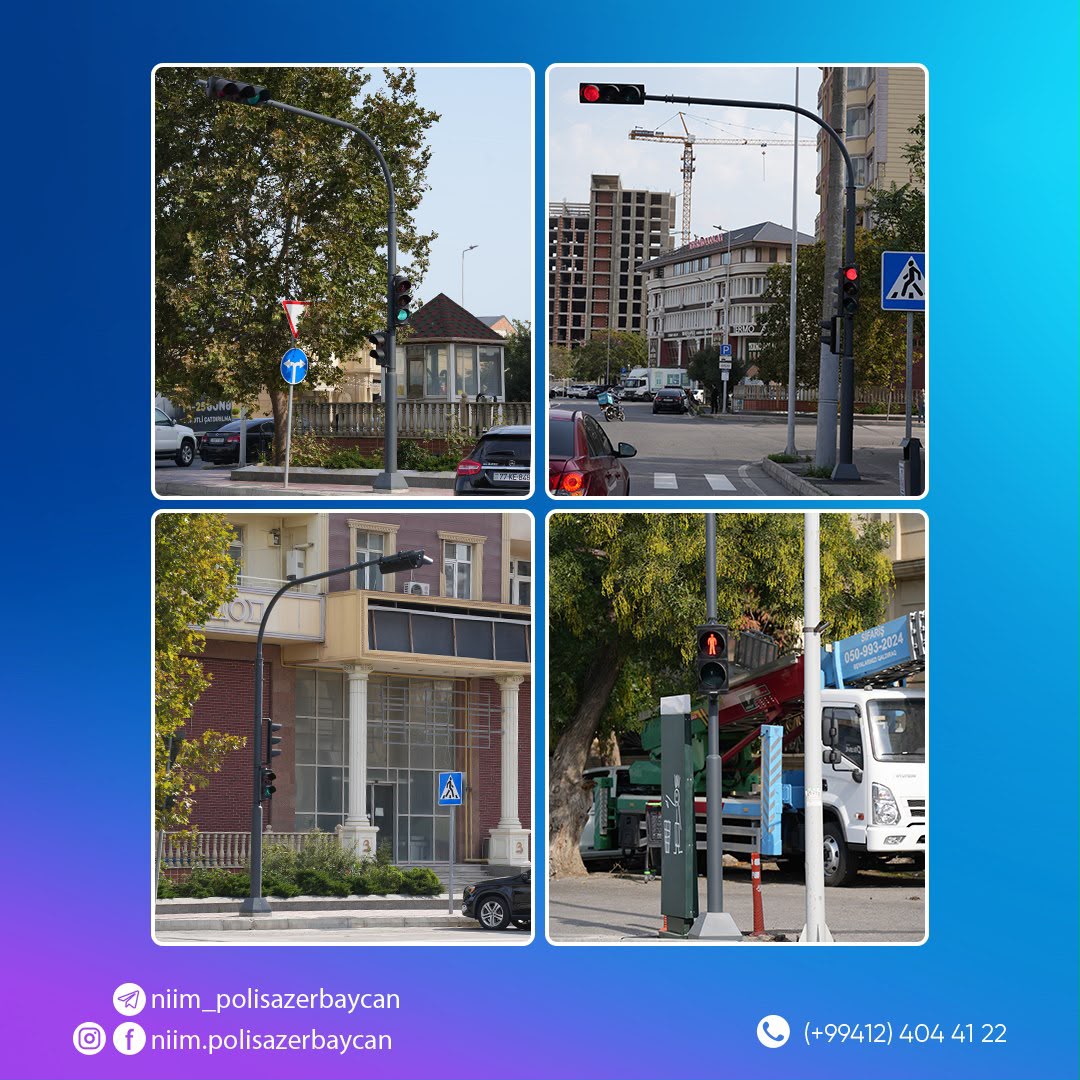 Daha bir yolayrıcında svetoforlar quraşdırıldı
