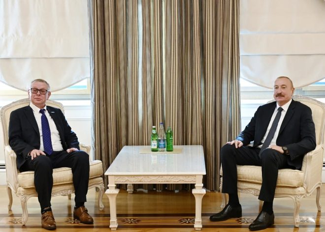 İlham Əliyev Aleksandr Zuyevi qəbul edib