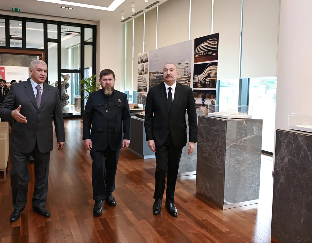 İlham Əliyev və Ramzan Kadırov “Bakı Ağ Şəhər”də olublar